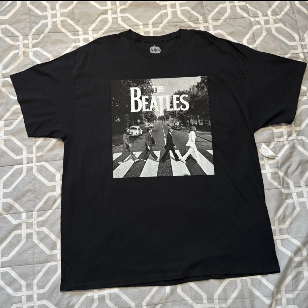 The Beatles Black Abbey Road T-Shirt